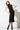 Crepe Knit Mock Neck Ruched Dress