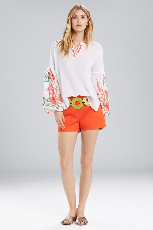 Lucia Peasant Blouse Tunic - White