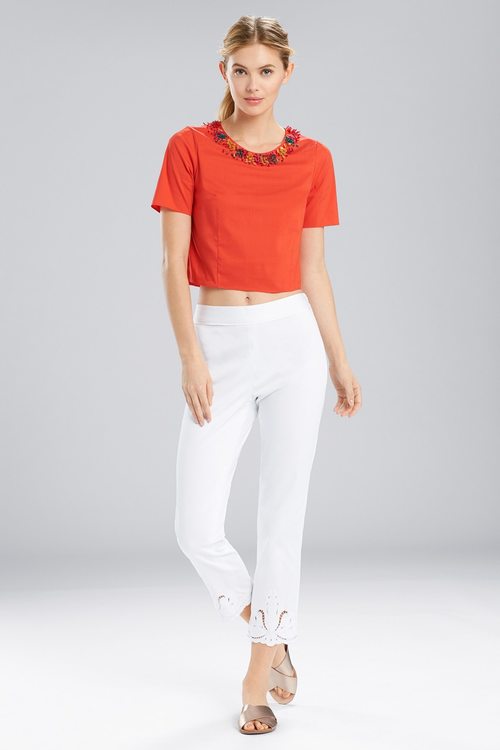 Breeze T-Shirt Top With Beading
