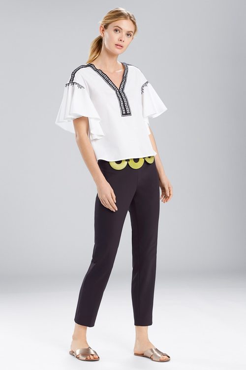 Breeze Ruffle Sleeve Top - White