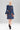 Casual Twill Trench Coat With Embroidery - denim blue