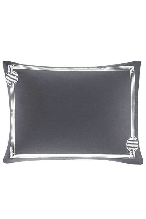 Sterling Dragon Duvet Sham - gray