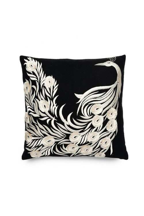 Mayon Peacock Embroidery Pillow Case