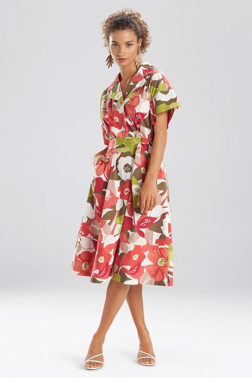 Anemone Garden Shirt Dress - multi