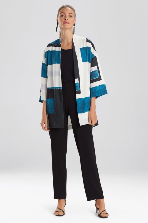 Art Moderna Kimono Topper - teal