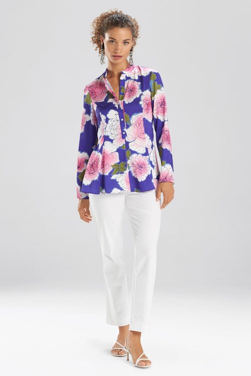 Garden Blossom Blouse - purple
