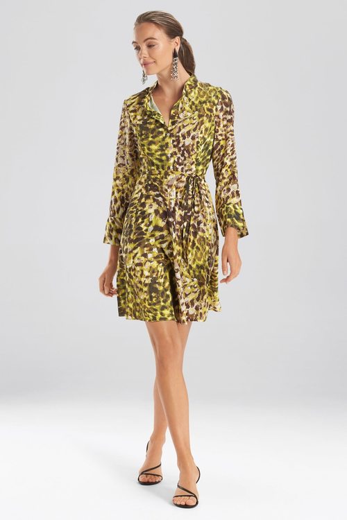 Ombre Animale - Silky Soft Dress - green