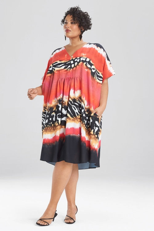 Safari Caftan - red