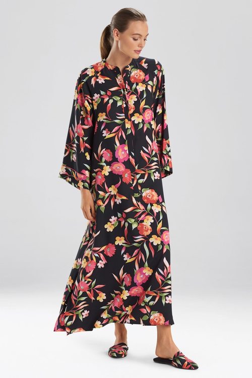 Seville Zip Caftan - Black