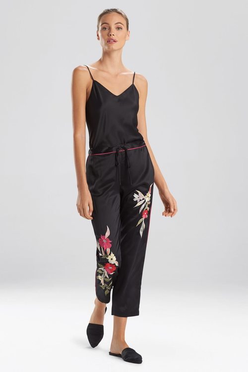Seville Embroidery Pants - Black