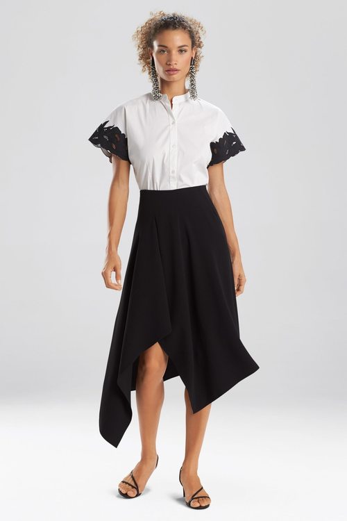 Solid Crepe Skirt - Black