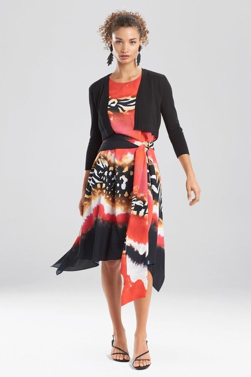 Lightweight Crop Cardigan - Black