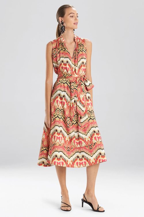 Suzani Mandarin Dress - multi