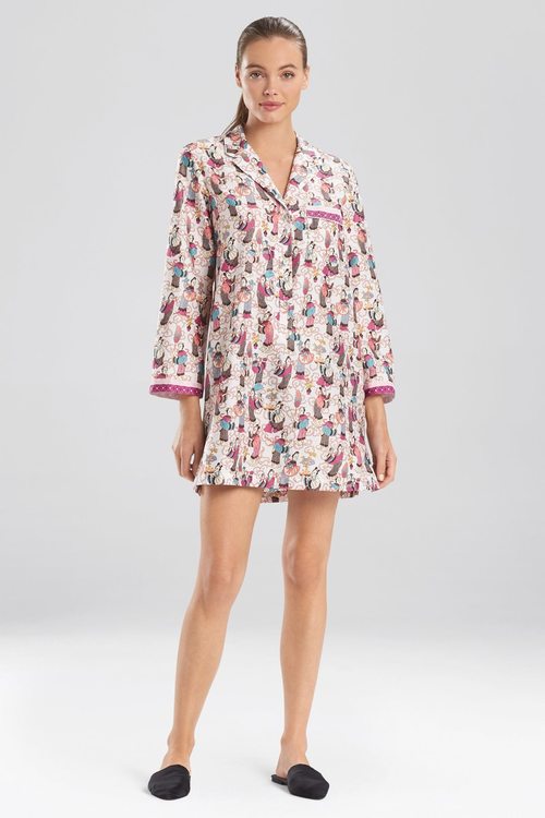 Tea Party Sleepshirt - white multi