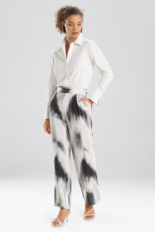 Painted Ikat Pants - Black