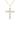Indochine 14k Hexagon Diamond Cross Pendant Necklace