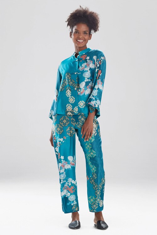 Medallion Mandarin PJ - sea green