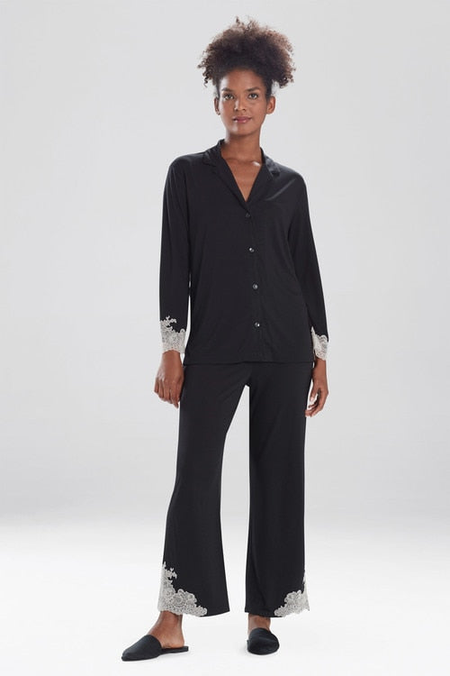 Luxe Shangri-La TENCEL™ Long Sleeve Notch PJ