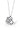 Sakura Midnight Silver White Topaz Large Pendant Necklace - midnight silver