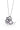 Sakura Midnight Silver Amethyst Ombre Large Pendant Necklace - midnight silver