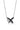 Sumi Stroke Midnight Silver Waterfall White Topaz Pendant Necklace - midnight silver