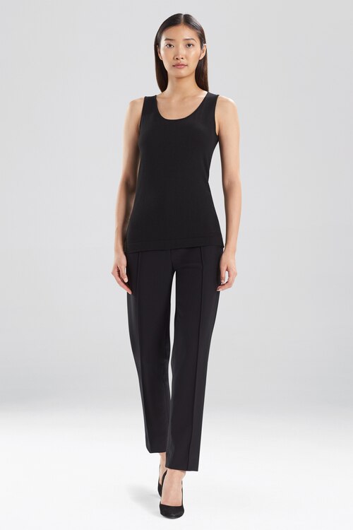 Milano Sweater Knit Tank - Black