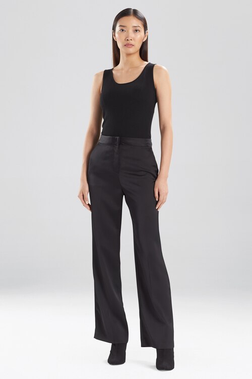 Double Satin Pants - Black