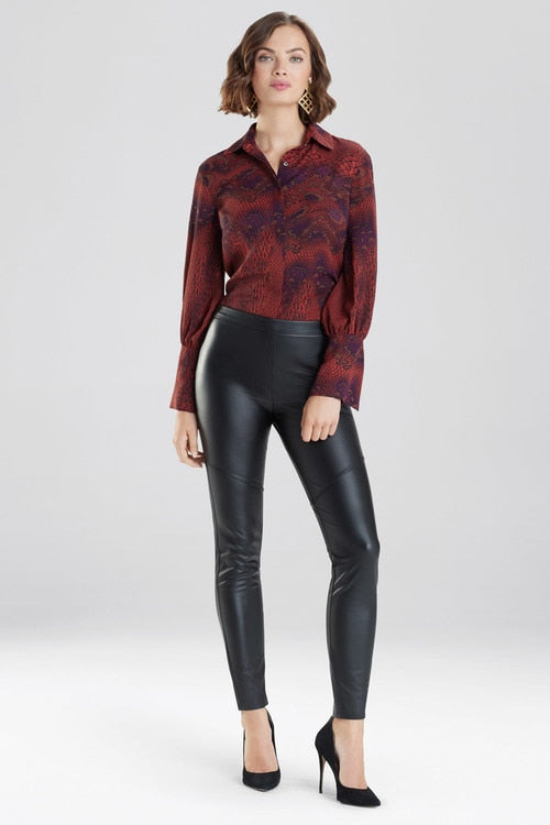 Faux Leather Leggings - Black