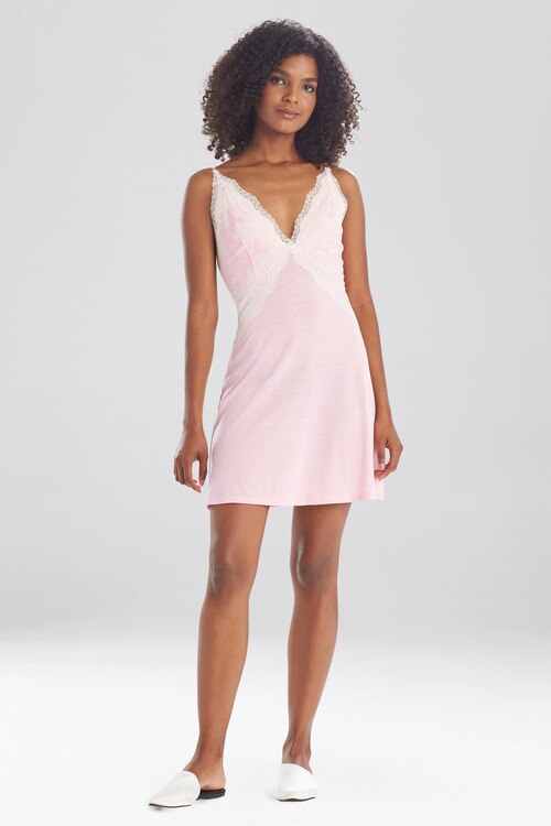 Luxe Shangri-La Lace Chemise - heather rose bloom