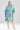 Lotus Garden Robe - aqua