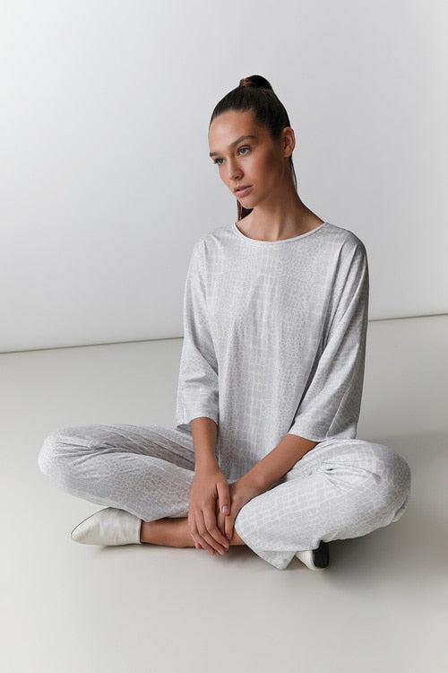 Animal Bliss Kimono PJ - mink