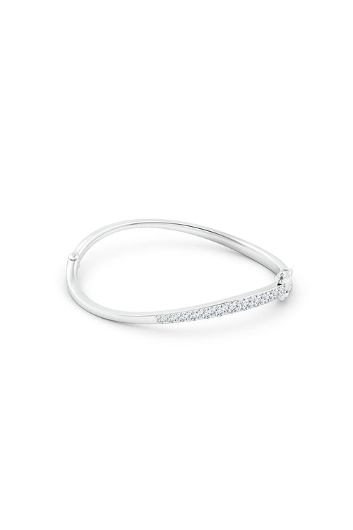 Shangri-La Brushstroke 14K Gold and Diamond Half Bracelet