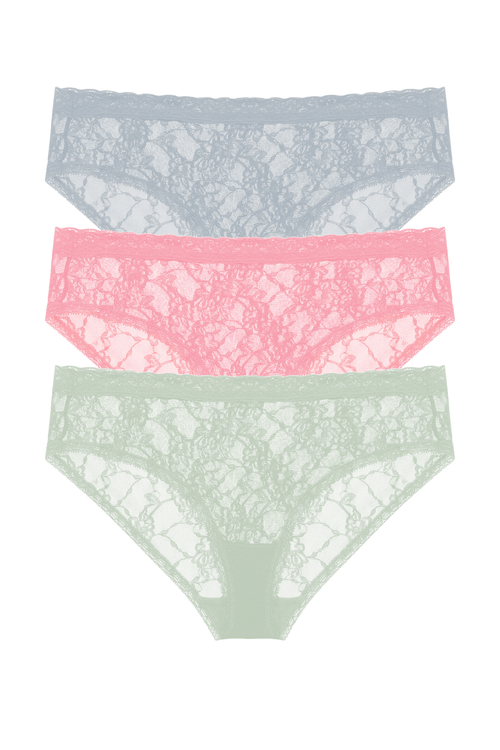Bliss Allure One-Size Lace Girl Brief 3-Pack
