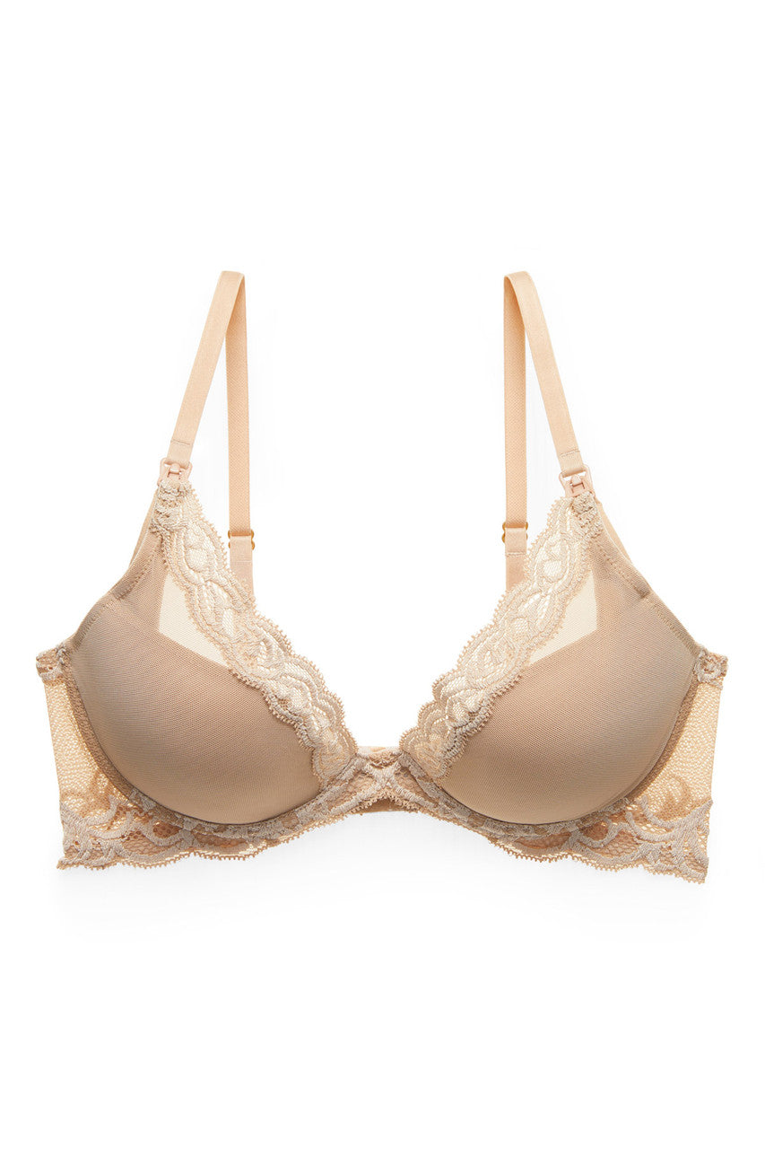 Feathers Maternity Bra - café