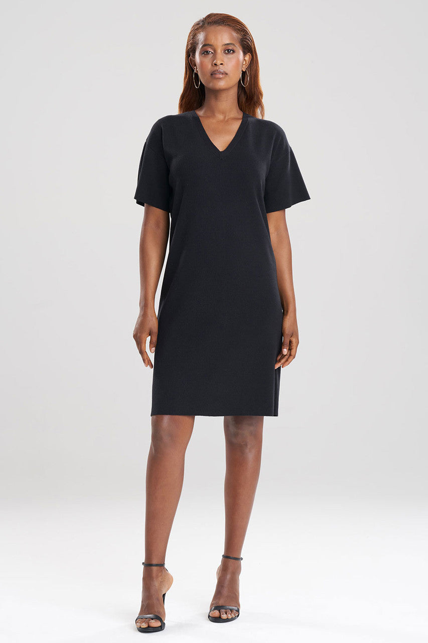 Angkor V-Neck Dress - Black