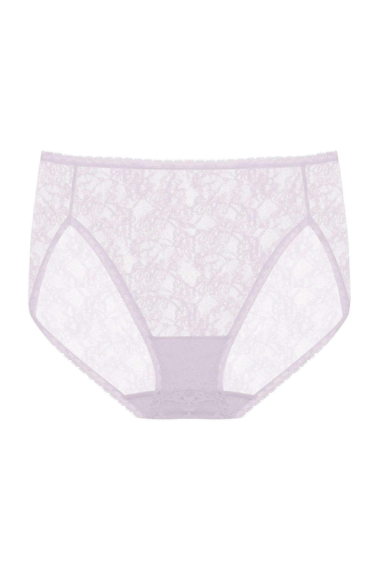Bliss Allure One-Size Lace French Cut Brief - Grey Lilac