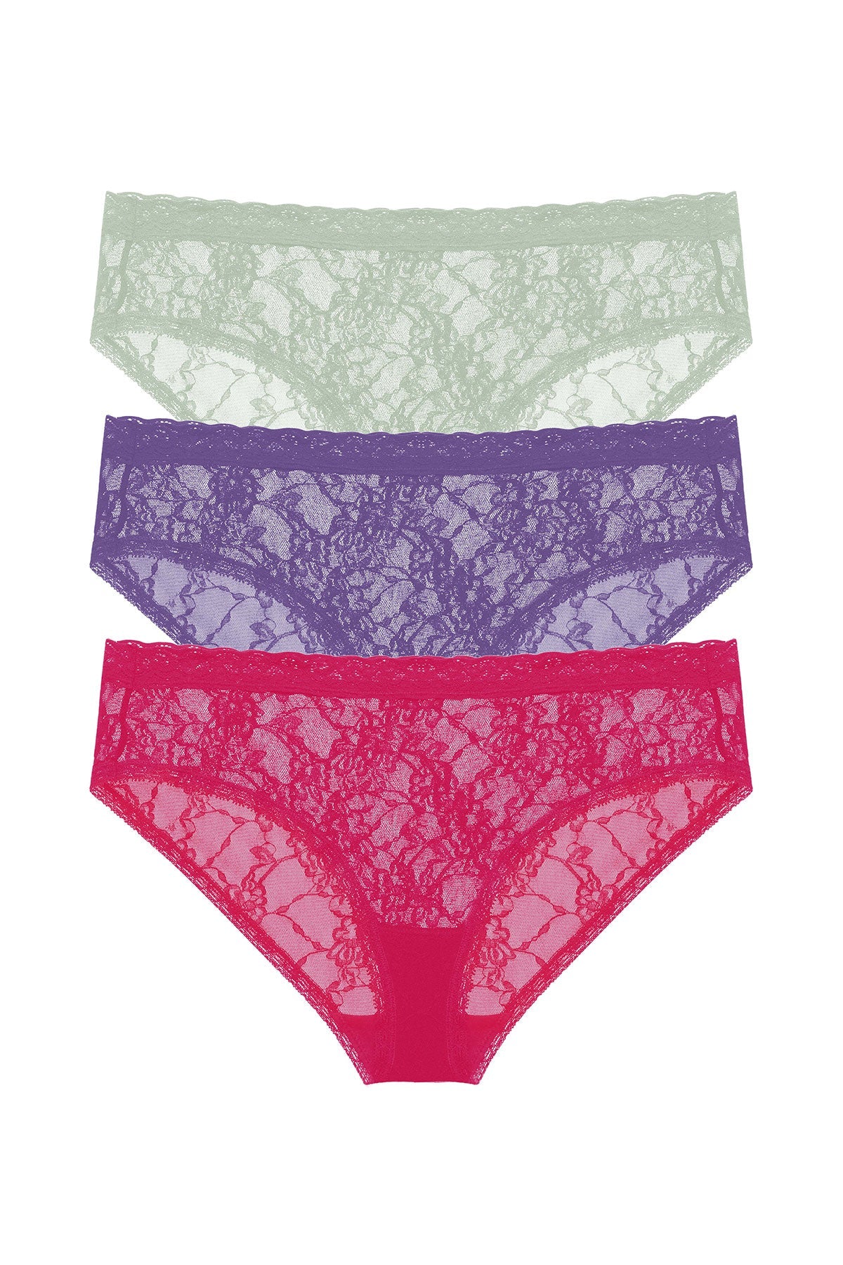Bliss Allure One-Size Lace Girl Brief 3-Pack