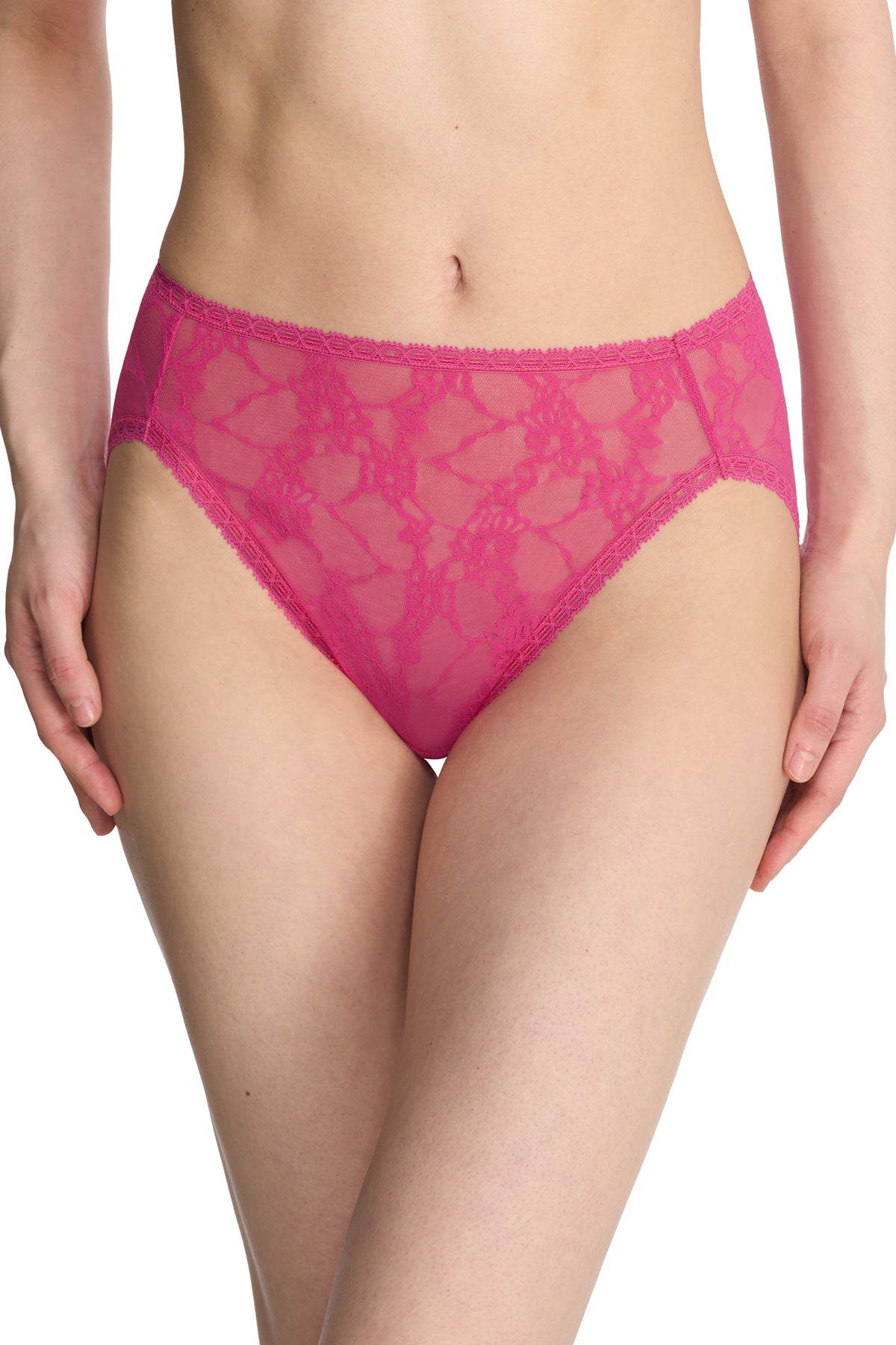 Bliss Allure One-Size Lace French Cut Brief - Raspberry Glaze