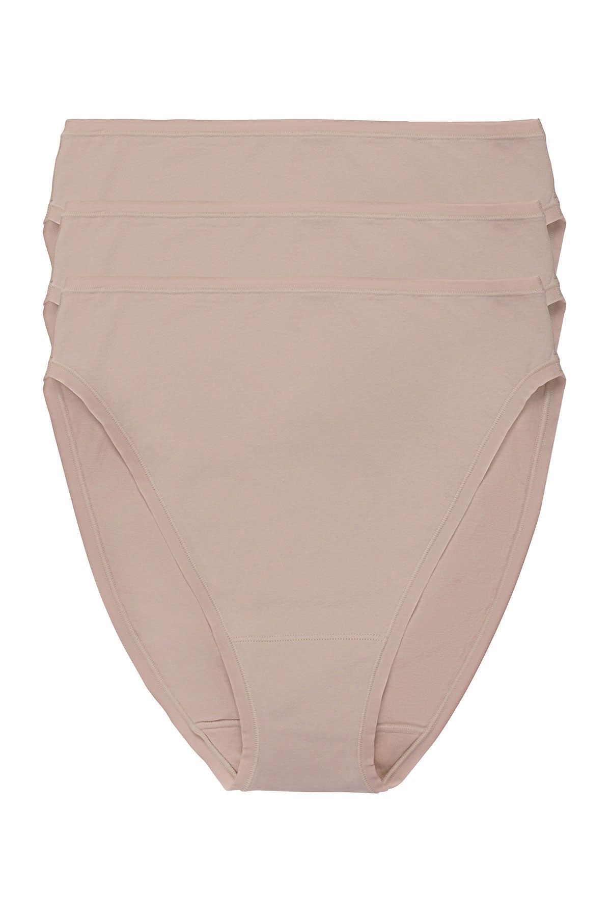 Bliss Bare Cotton High Cut Brief 3-Pack