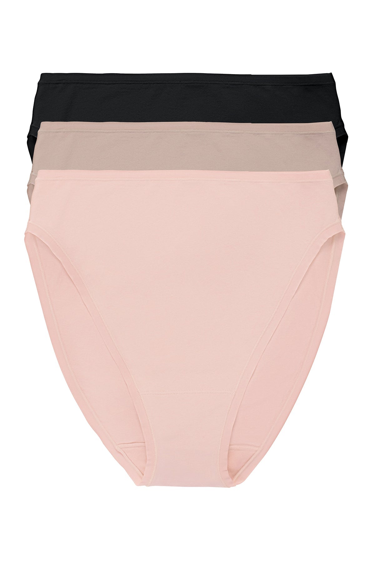 Bliss Bare Cotton High Cut Brief 3-Pack