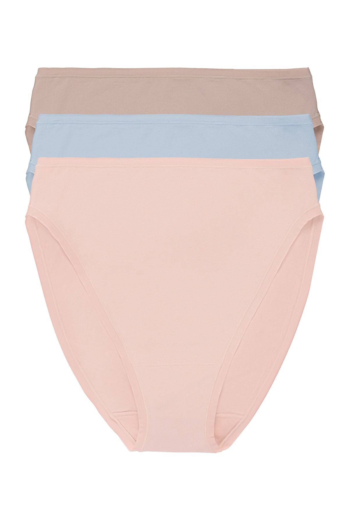 Bliss Bare Cotton High Cut Brief 3-Pack