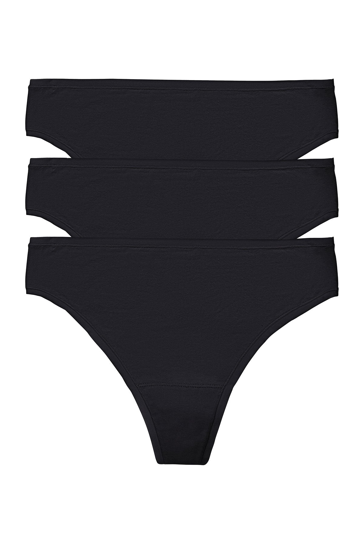 Bliss Bare Cotton Thong 3-Pack
