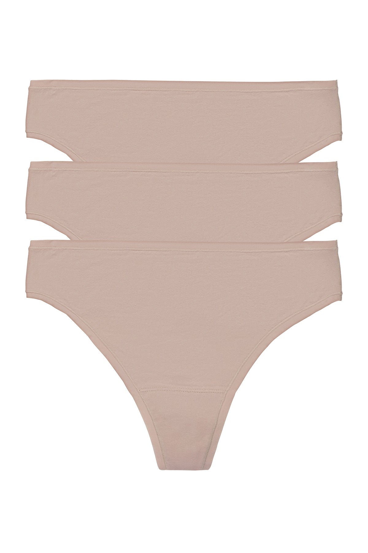Bliss Bare Cotton Thong 3-Pack