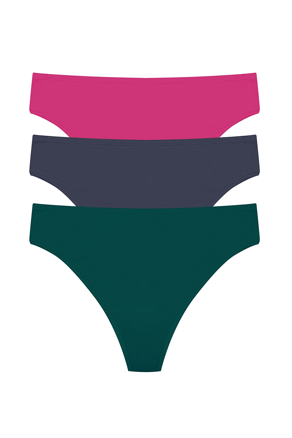 Bliss Bare Cotton Thong 3-Pack