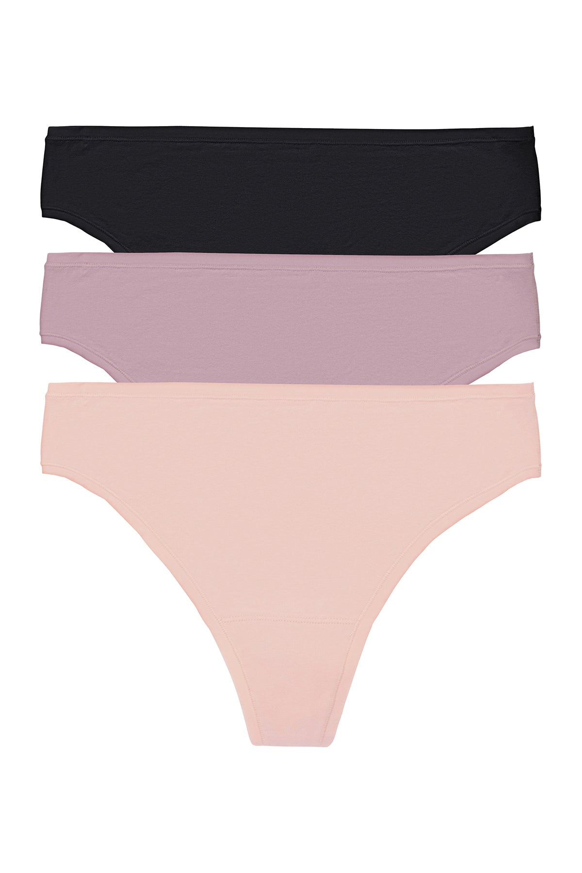 Bliss Bare Cotton Thong 3-Pack