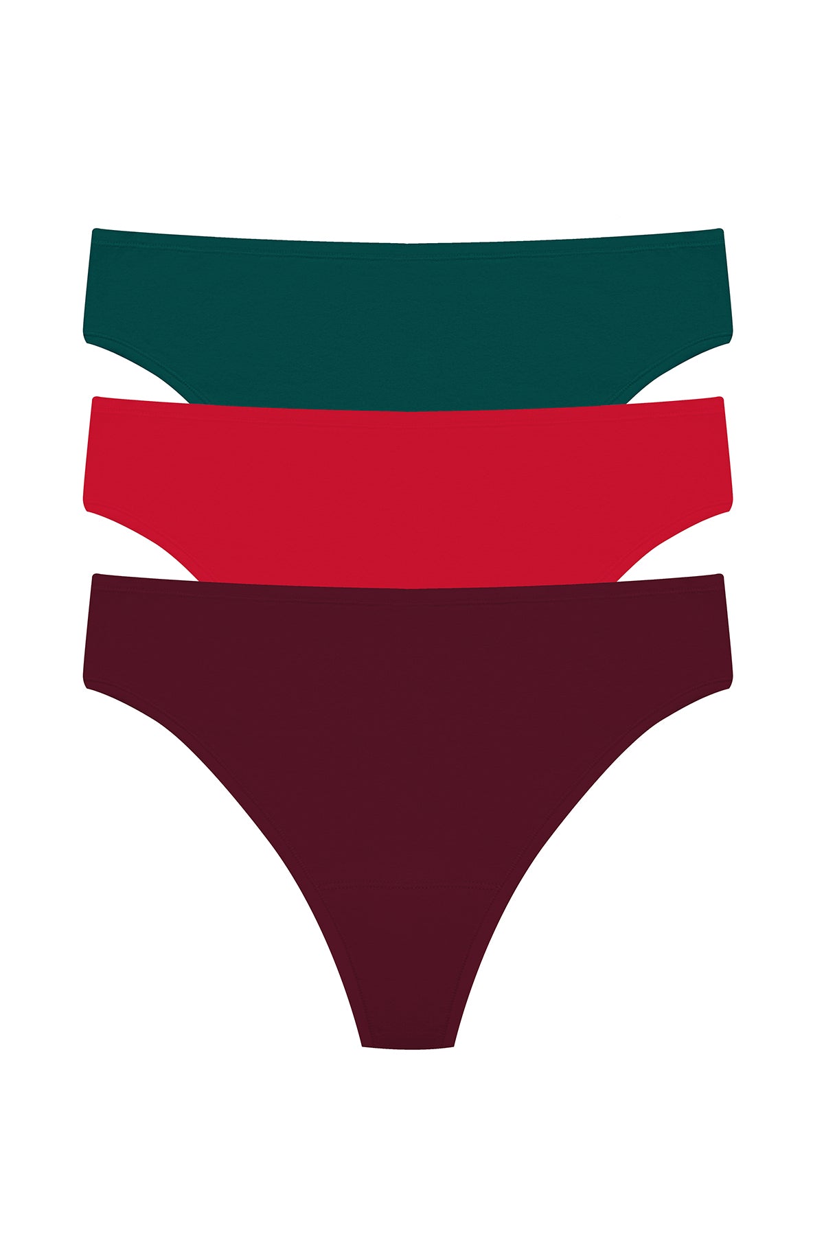 Bliss Bare Cotton Thong 3-Pack