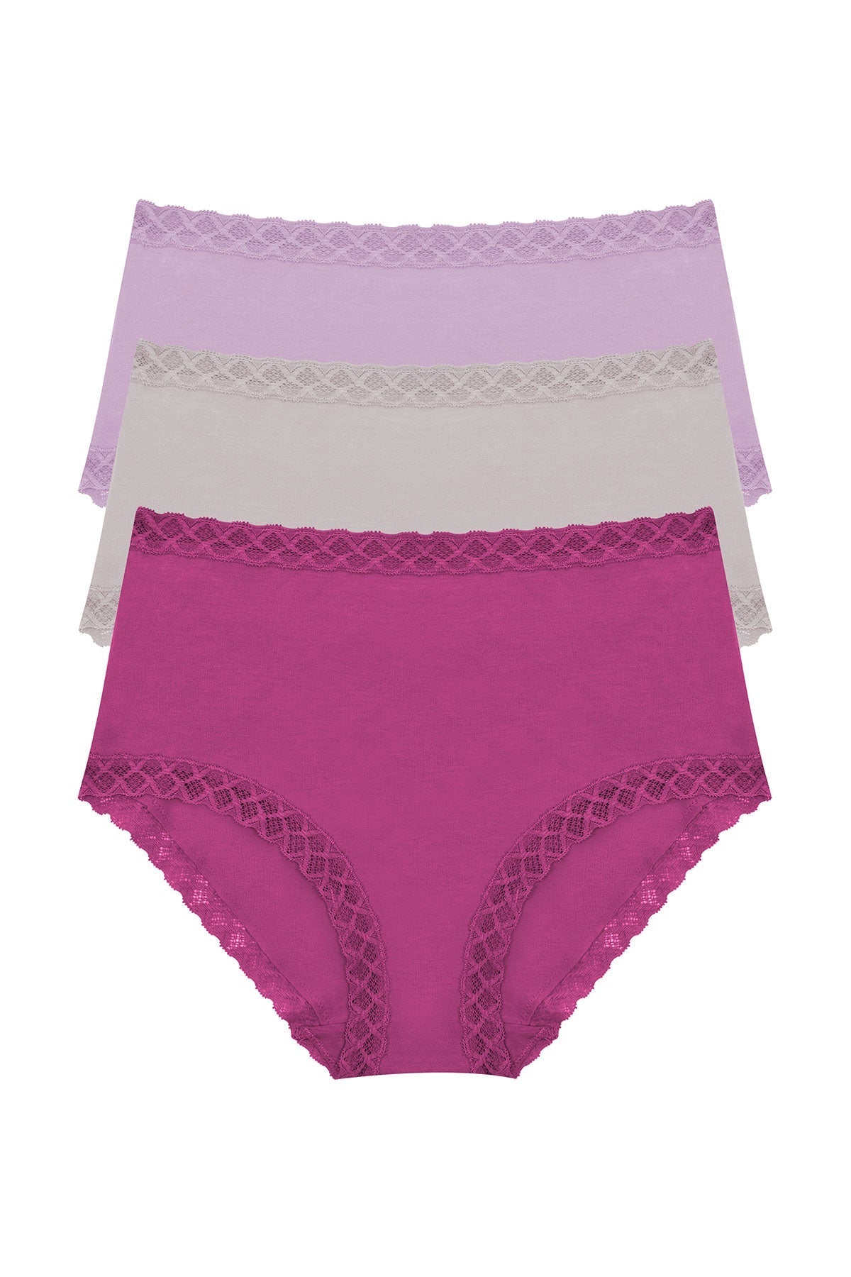 Bliss Full Brief 3-Pack - Crushed Berry/Vapor/Sweet Violet