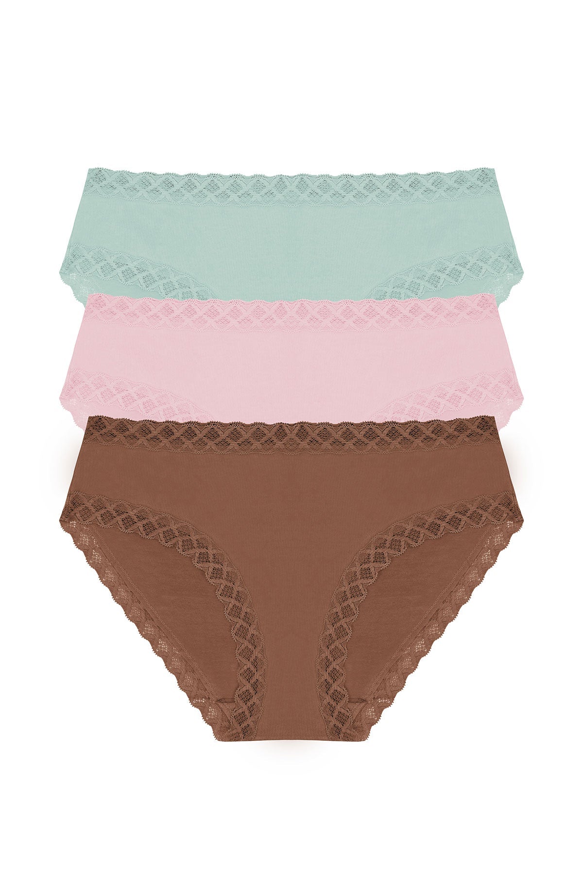 Bliss Girl Brief 3-Pack - Nutmeg/Perfect Pink/Meadow