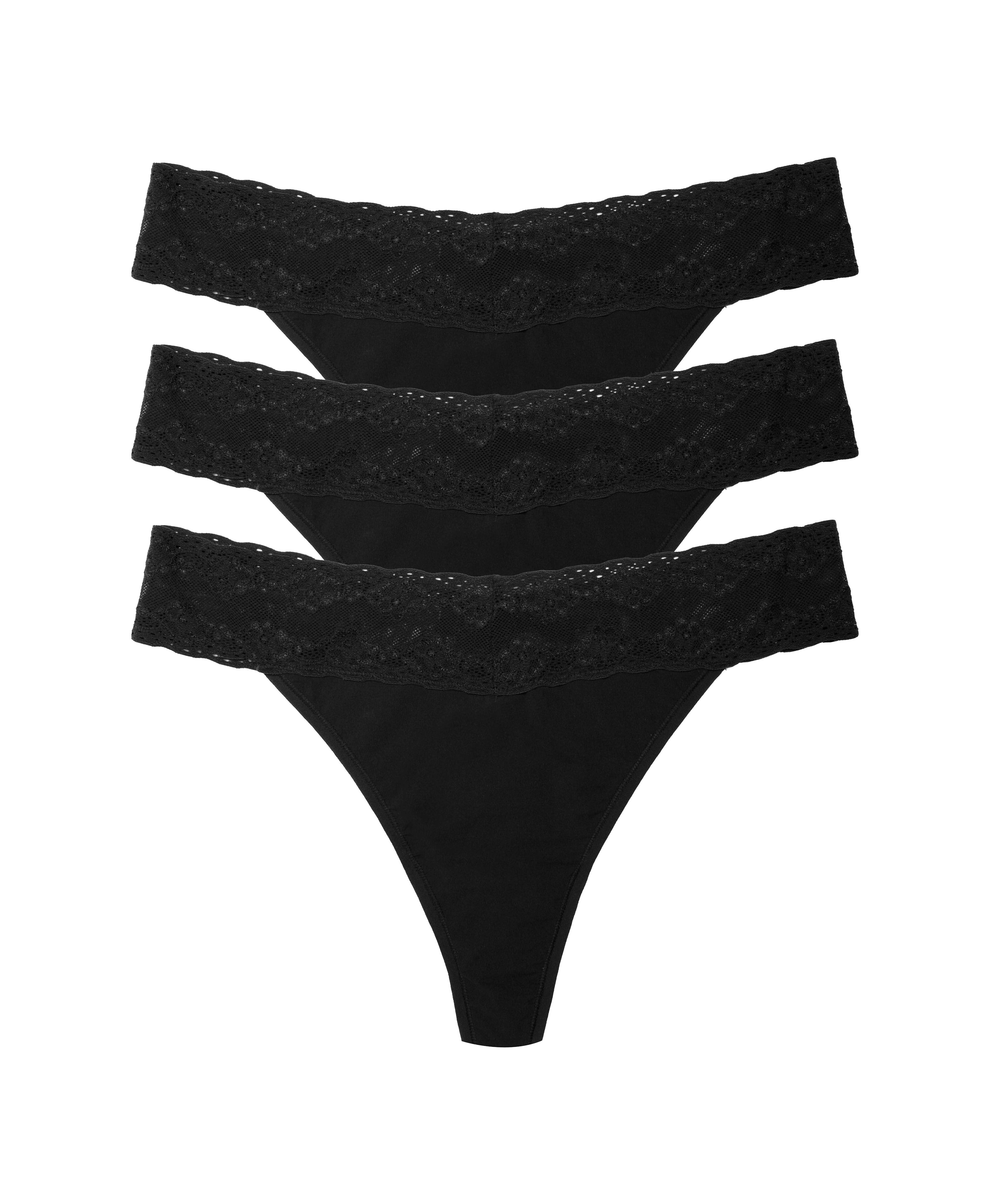 Bliss Perfection One Size Classic Thong 3-Pack