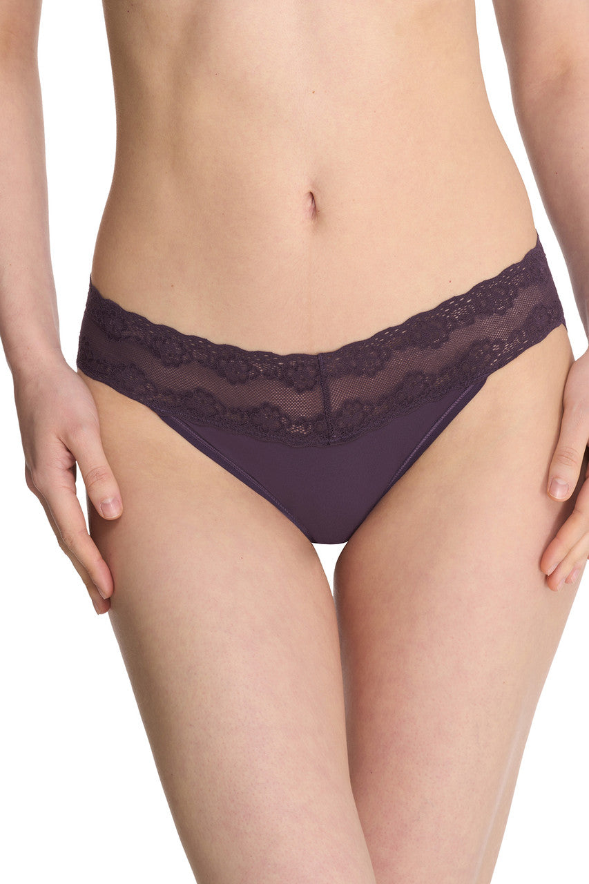 Bliss Perfection One-Size V-Kini 3-Pack - Verbena/Ivory/Dk Cherry Floral Print